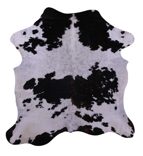 Tricolor Natural Cowhide Rug - Large 6'8