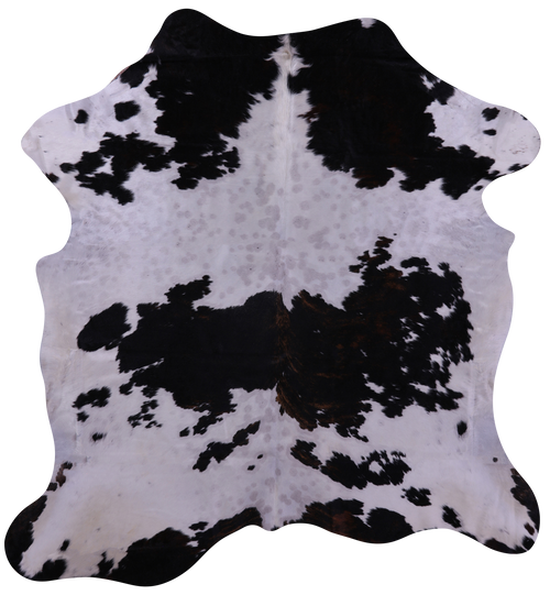 Tricolor Natural Cowhide Rug - Large 6'8