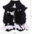 Black & White Natural Cowhide Rug - X-Large 7'0"H x 6'5"W