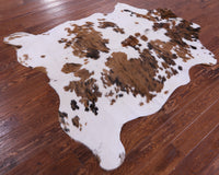 Thumbnail for Brown & White Natural Cowhide Rug - Large 6'5
