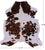Brown & White Natural Cowhide Rug - Large 6'8"H x 5'11"W