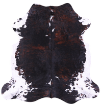 Thumbnail for Tricolor Natural Cowhide Rug - XLarge 7'2