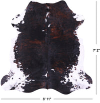 Thumbnail for Tricolor Natural Cowhide Rug - XLarge 7'2