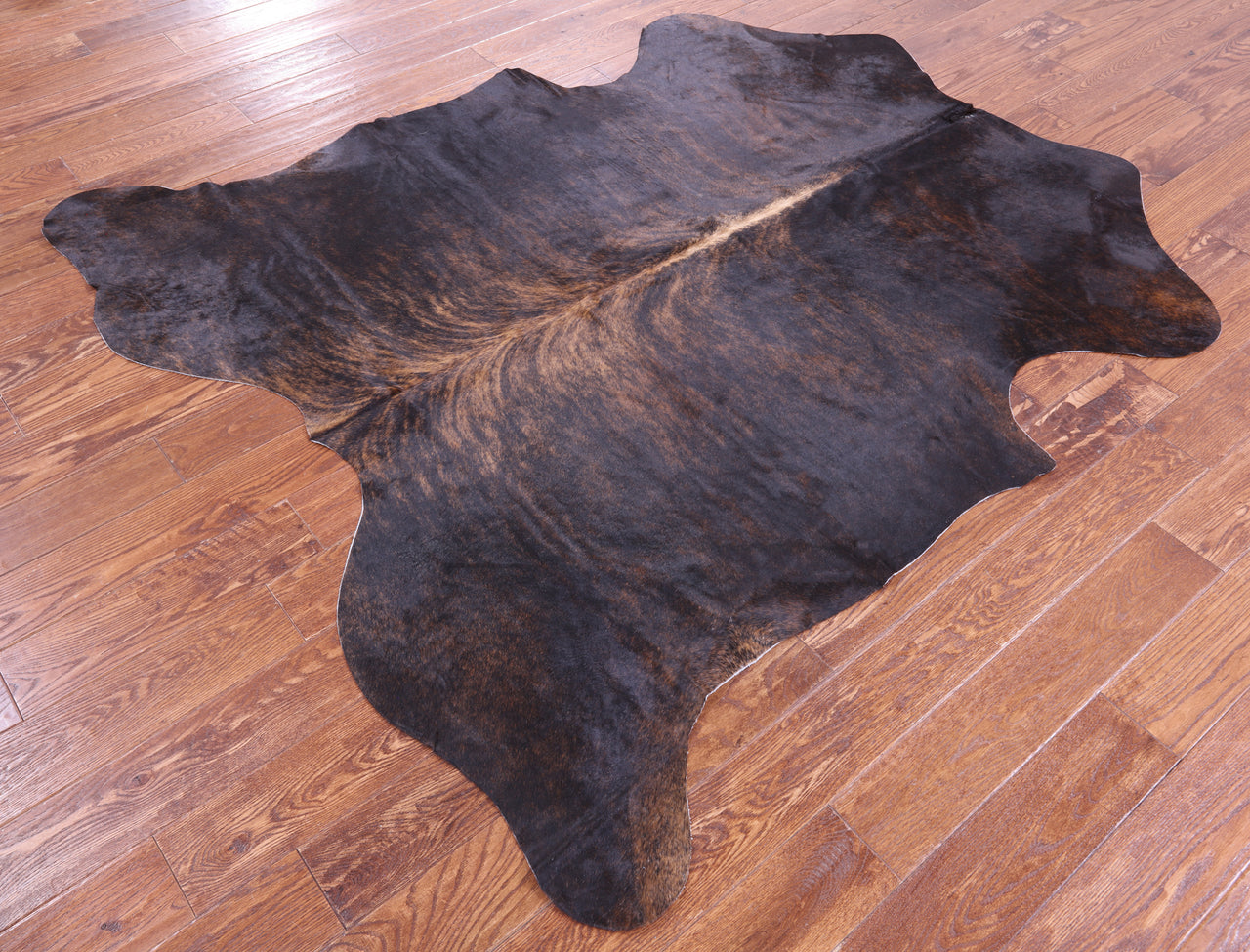 Brindle Natural Cowhide Rug - Large 6'7"H x 6'2"W