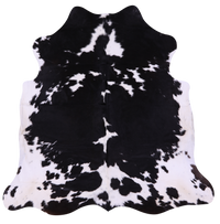 Thumbnail for Black & White Natural Cowhide Rug - Large 6'6