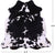 Black & White Natural Cowhide Rug - Large 6'6"H x 6'5"W