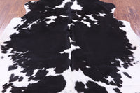 Thumbnail for Black & White Natural Cowhide Rug - Large 6'6