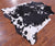 Black & White Natural Cowhide Rug - Large 6'6"H x 6'5"W