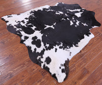 Thumbnail for Black & White Natural Cowhide Rug - Large 6'6