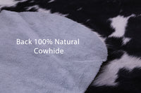 Thumbnail for Black & White Natural Cowhide Rug - Large 6'6