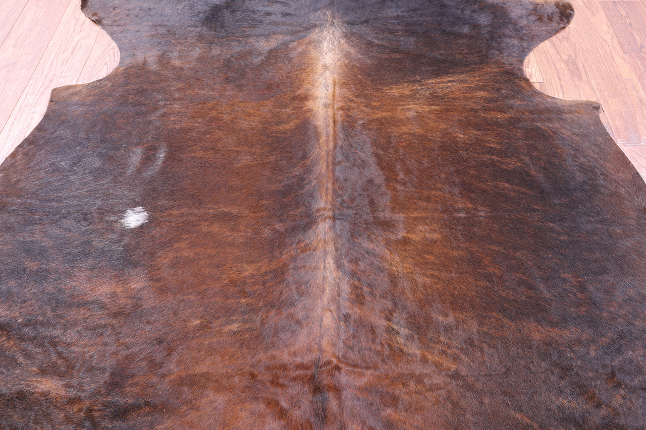 Brown Natural Cowhide Rug - XLarge 7'0"H x 6'1"W