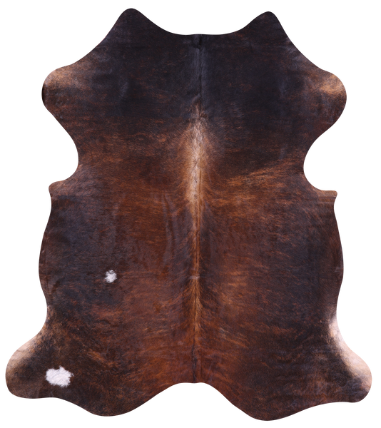 Brown Natural Cowhide Rug - XLarge 7'0"H x 6'1"W