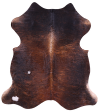 Thumbnail for Brown Natural Cowhide Rug - XLarge 7'0