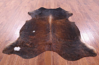 Thumbnail for Brown Natural Cowhide Rug - XLarge 7'0