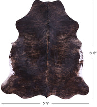 Thumbnail for Brindle Natural Cowhide Rug - Large 6'5