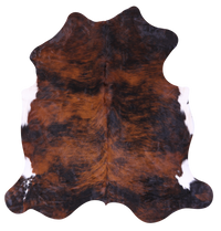 Thumbnail for Tricolor Natural Cowhide Rug - Large 6'8