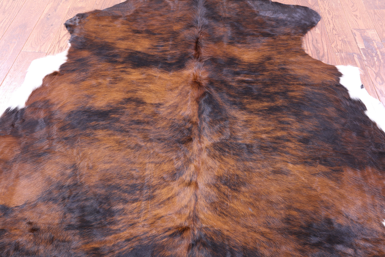 Tricolor Natural Cowhide Rug - Large 6'8"H x 6'4"W