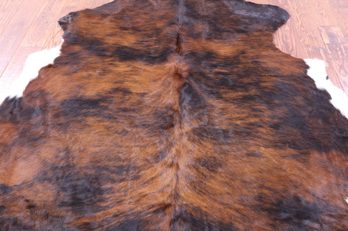 Tricolor Natural Cowhide Rug - Large 6'8