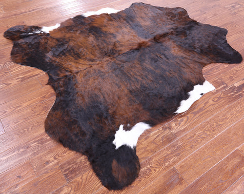 Tricolor Natural Cowhide Rug - Large 6'8