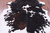 Thumbnail for Tricolor Natural Cowhide Rug - XLarge 7'4