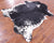 Salt & Pepper Black & White Natural Cowhide Rug - XLarge 7'2"H x 6'2"W