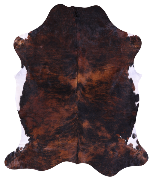 Tricolor Natural Cowhide Rug - XLarge 7'2"H x 5'11"W