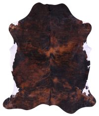 Thumbnail for Tricolor Natural Cowhide Rug - XLarge 7'2