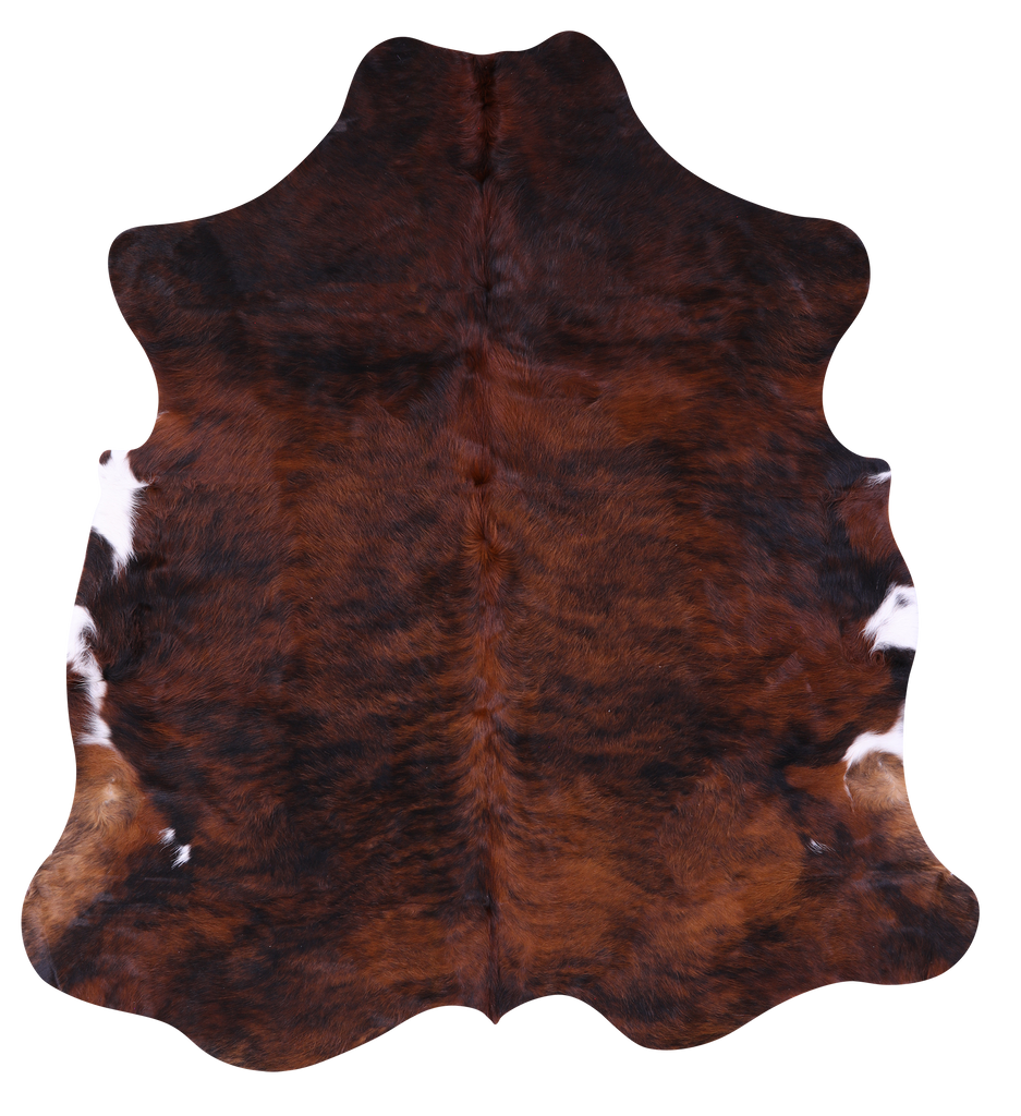 Brindle Natural Cowhide Rug - Large 6'5"H x 5'10"W