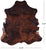 Brindle Brown Natural Cowhide Rug - Large 6'5"H x 5'10"W