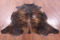 Thumbnail for Brindle Natural Cowhide Rug - Large 6'10