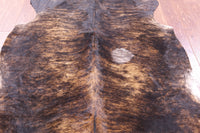 Thumbnail for Brindle Natural Cowhide Rug - Large 6'10