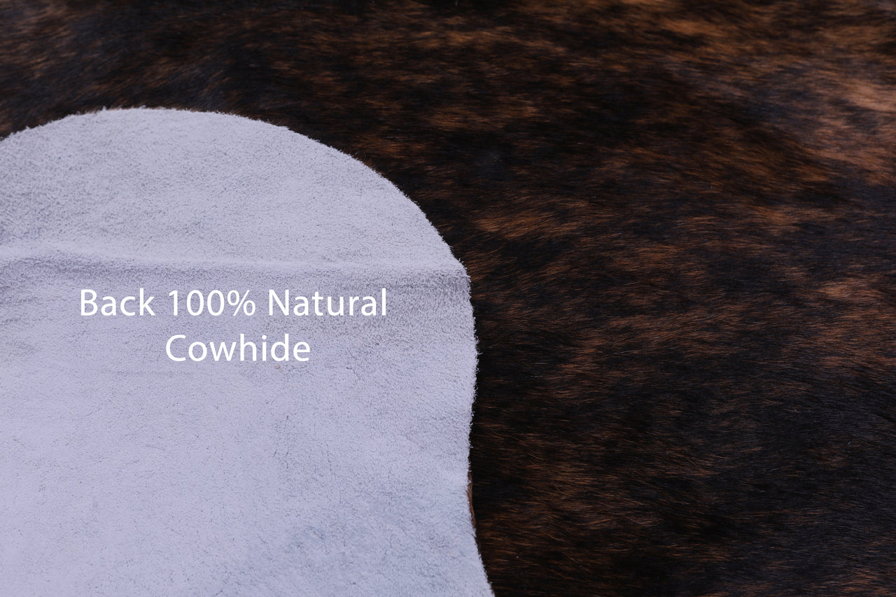 Brindle Natural Cowhide Rug - Large 6'10"H x 5'11"W