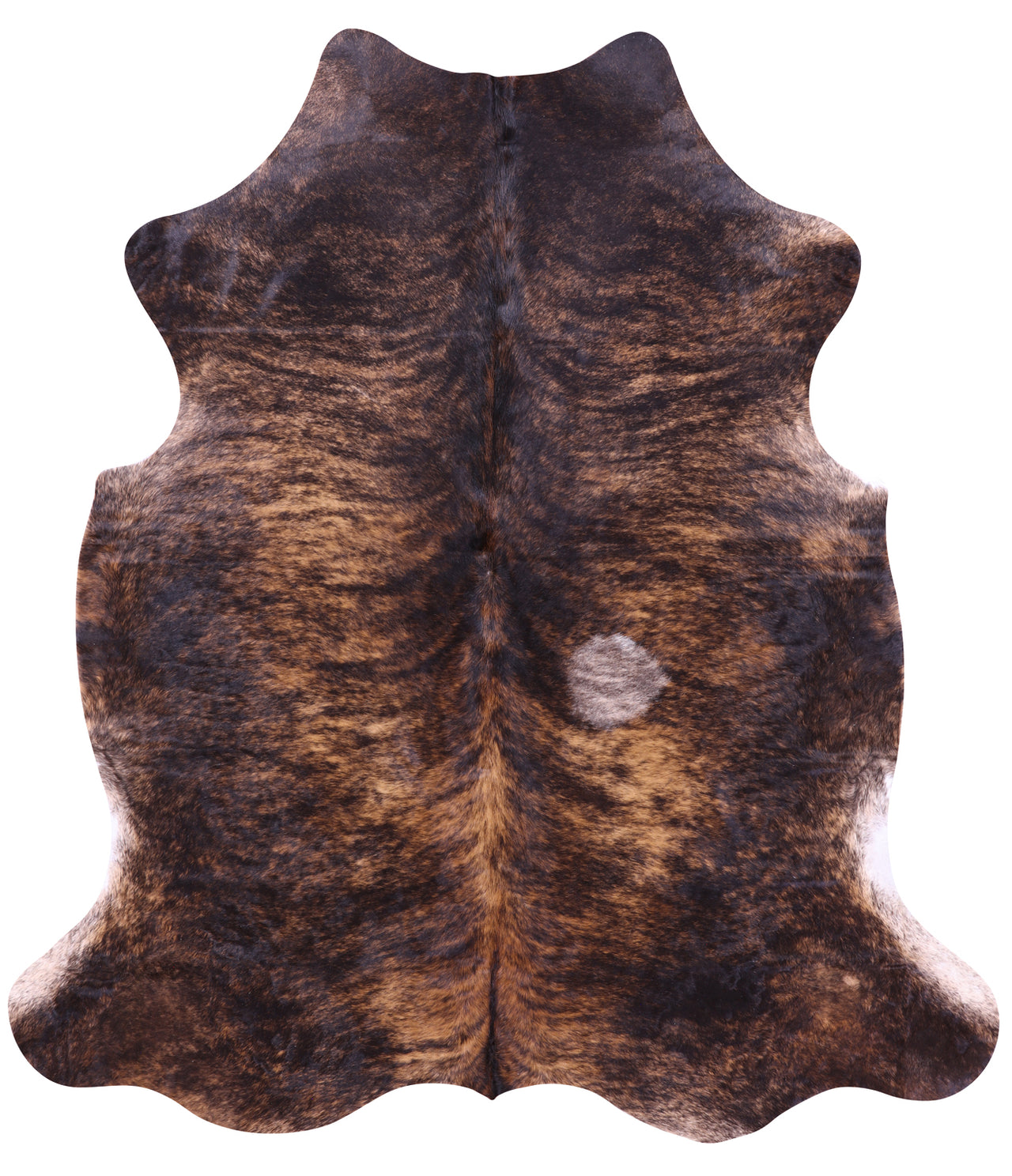 Brindle Natural Cowhide Rug - Large 6'10"H x 5'11"W