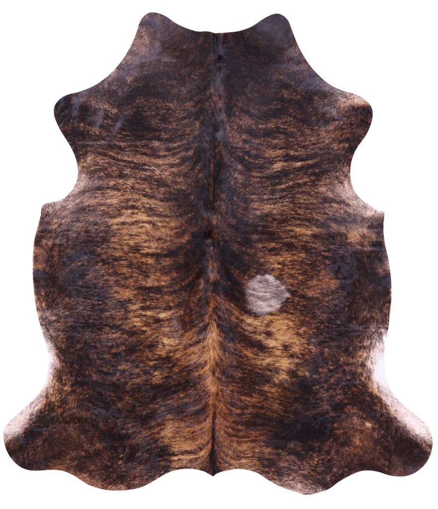 Brindle Natural Cowhide Rug - Large 6'10"H x 5'11"W