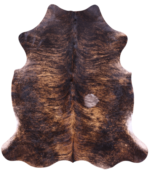 Brindle Natural Cowhide Rug - Large 6'10