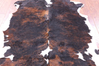 Thumbnail for Tricolor Natural Cowhide Rug - Medium 6'0