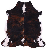 Thumbnail for Tricolor Natural Cowhide Rug - Medium 6'0