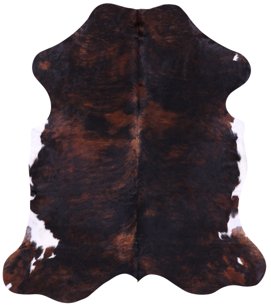 Tricolor Natural Cowhide Rug - Large 6'9"H x 5'11"W