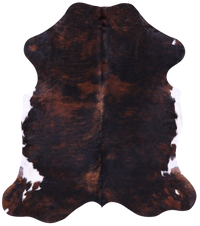 Thumbnail for Tricolor Natural Cowhide Rug - Large 6'9