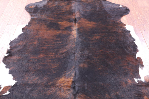 Tricolor Natural Cowhide Rug - Large 6'9