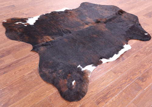 Tricolor Natural Cowhide Rug - Large 6'9