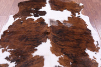 Thumbnail for Tricolor Natural Cowhide Rug - Large 6'10