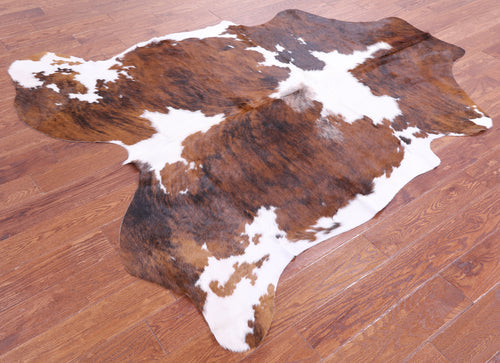 Tricolor Natural Cowhide Rug - Large 6'10