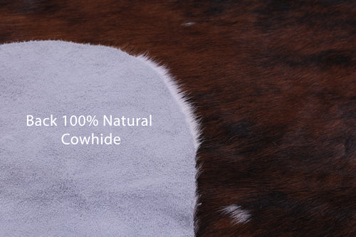 Tricolor Natural Cowhide Rug - Large 6'10