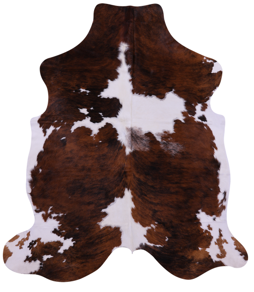 Tricolor Natural Cowhide Rug - Large 6'10"H x 6'0"W