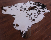 Thumbnail for Tricolor Natural Cowhide Rug - XLarge 7'0