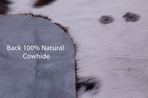 Tricolor Natural Cowhide Rug - X-Large 7'0