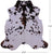 Tricolor Natural Cowhide Rug - X-Large 7'0"H x 6'8"W