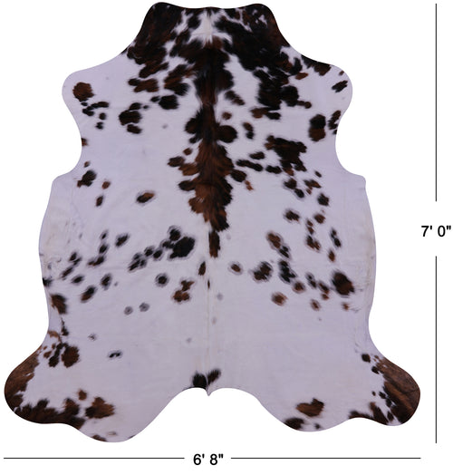 Tricolor Natural Cowhide Rug - X-Large 7'0