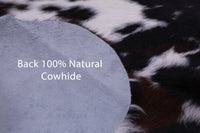 Thumbnail for Tricolor Natural Cowhide Rug - Large 6'9